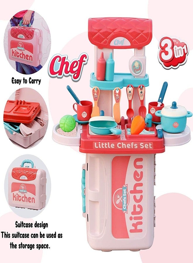 Foroly Non-Toxic Plastic Little Chef Carry case Kitchen Toy Play Set, Multicolour, 3 Years and up, Pack of 1 - Image 2